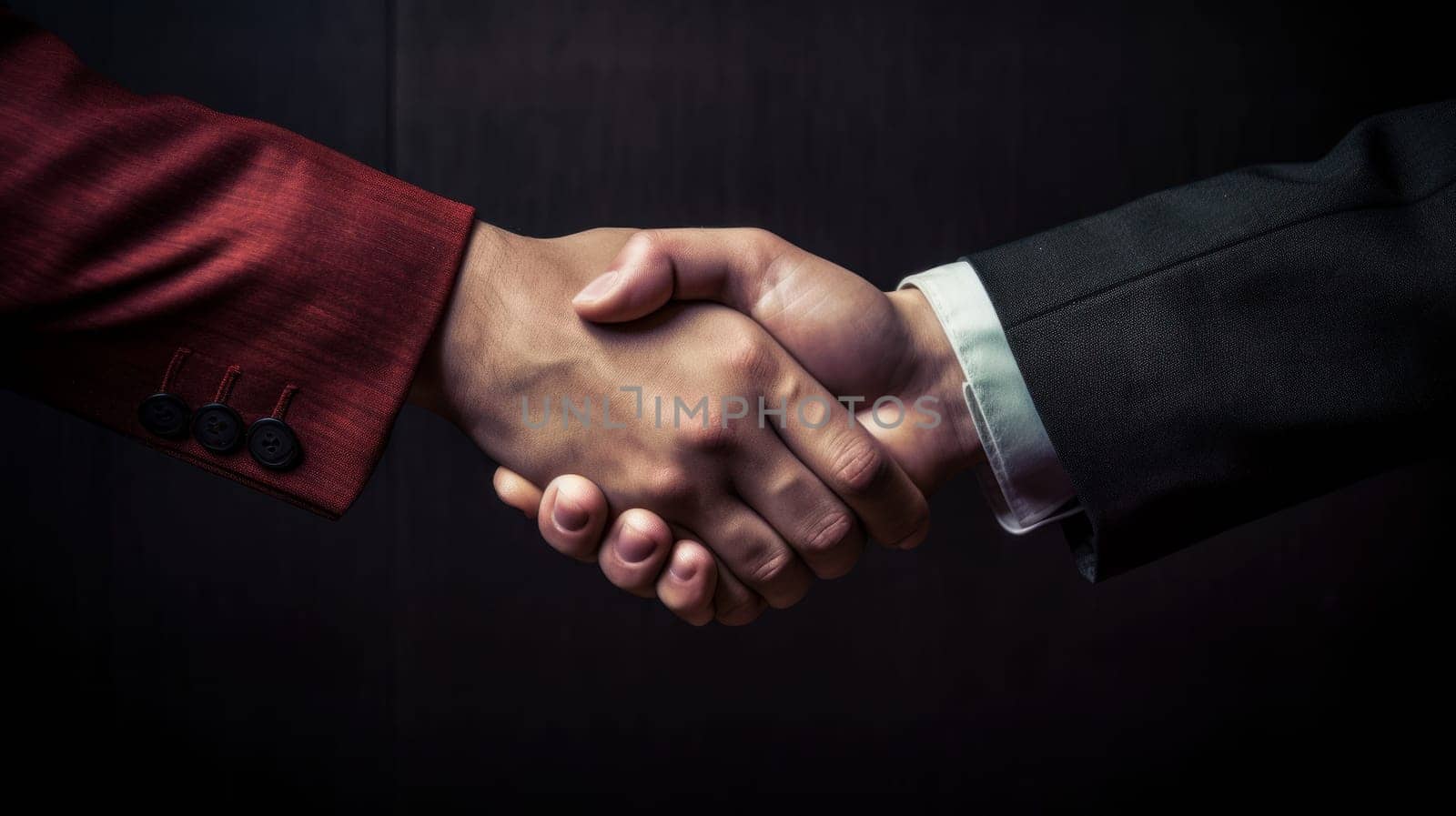 A close up of two people shaking hands