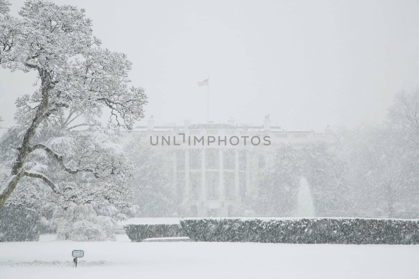 White House, Winter, Washington, District of Columbia, USA