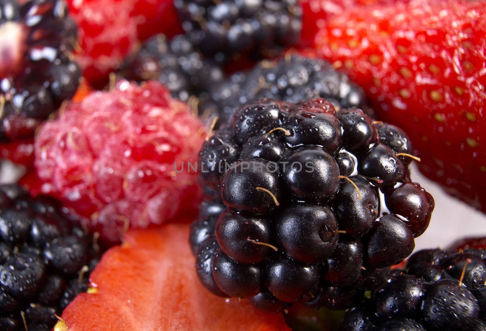 Closeup of fresh berries