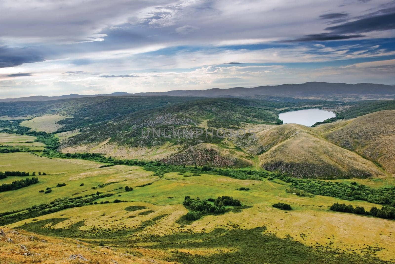 view on the valley from the mountain