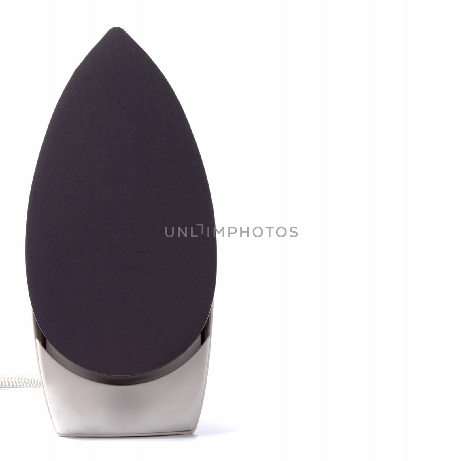 electric iron on white background