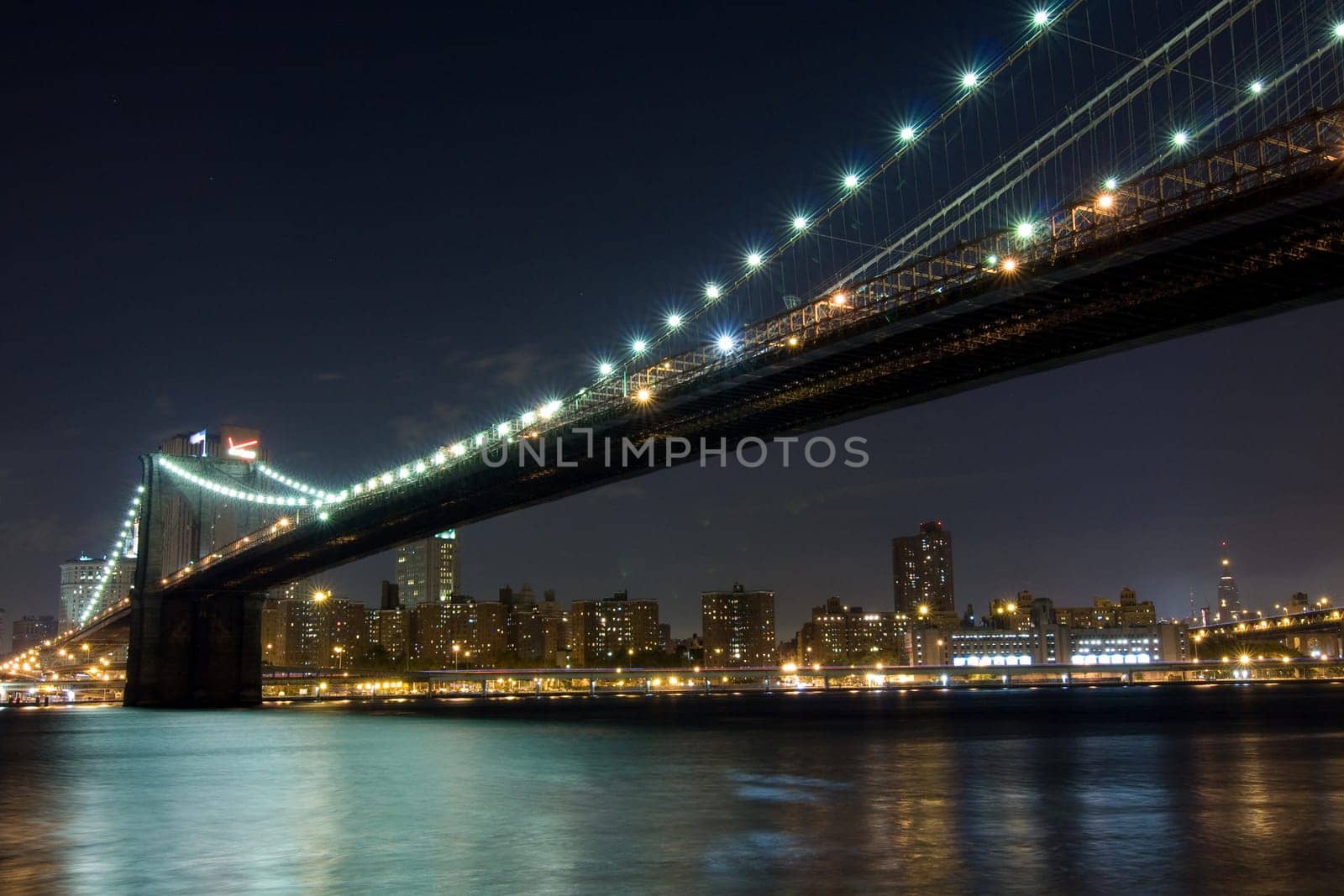 Brooklyn Bridge at night, New York