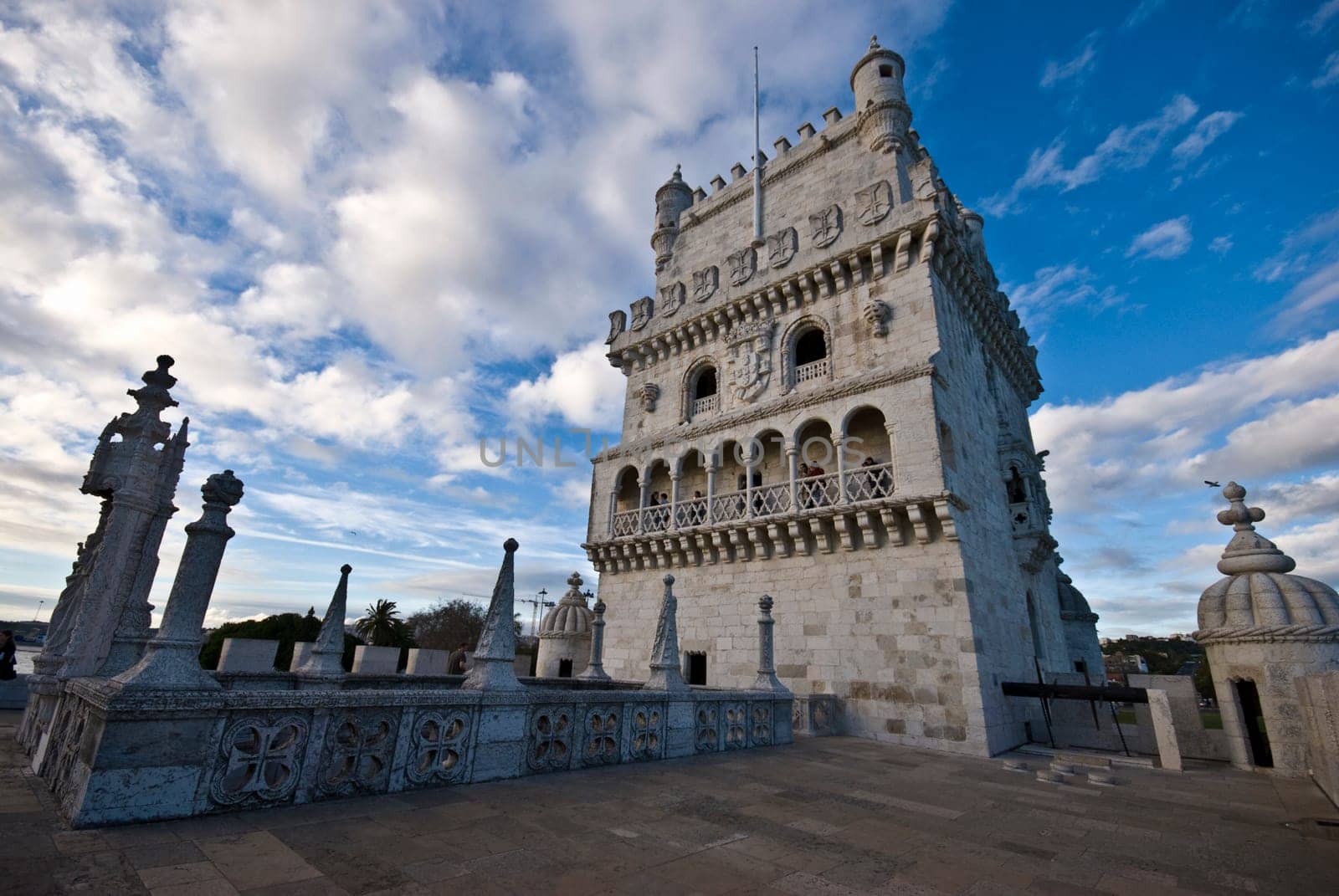famous fortification called Torre de Belem in Lisbon