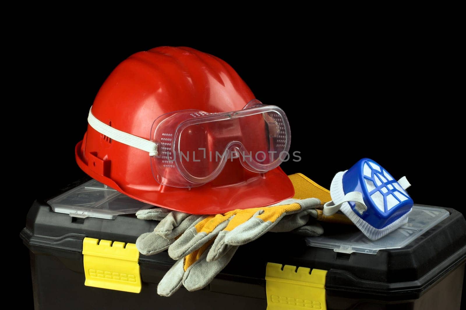 Safety gear kit close up