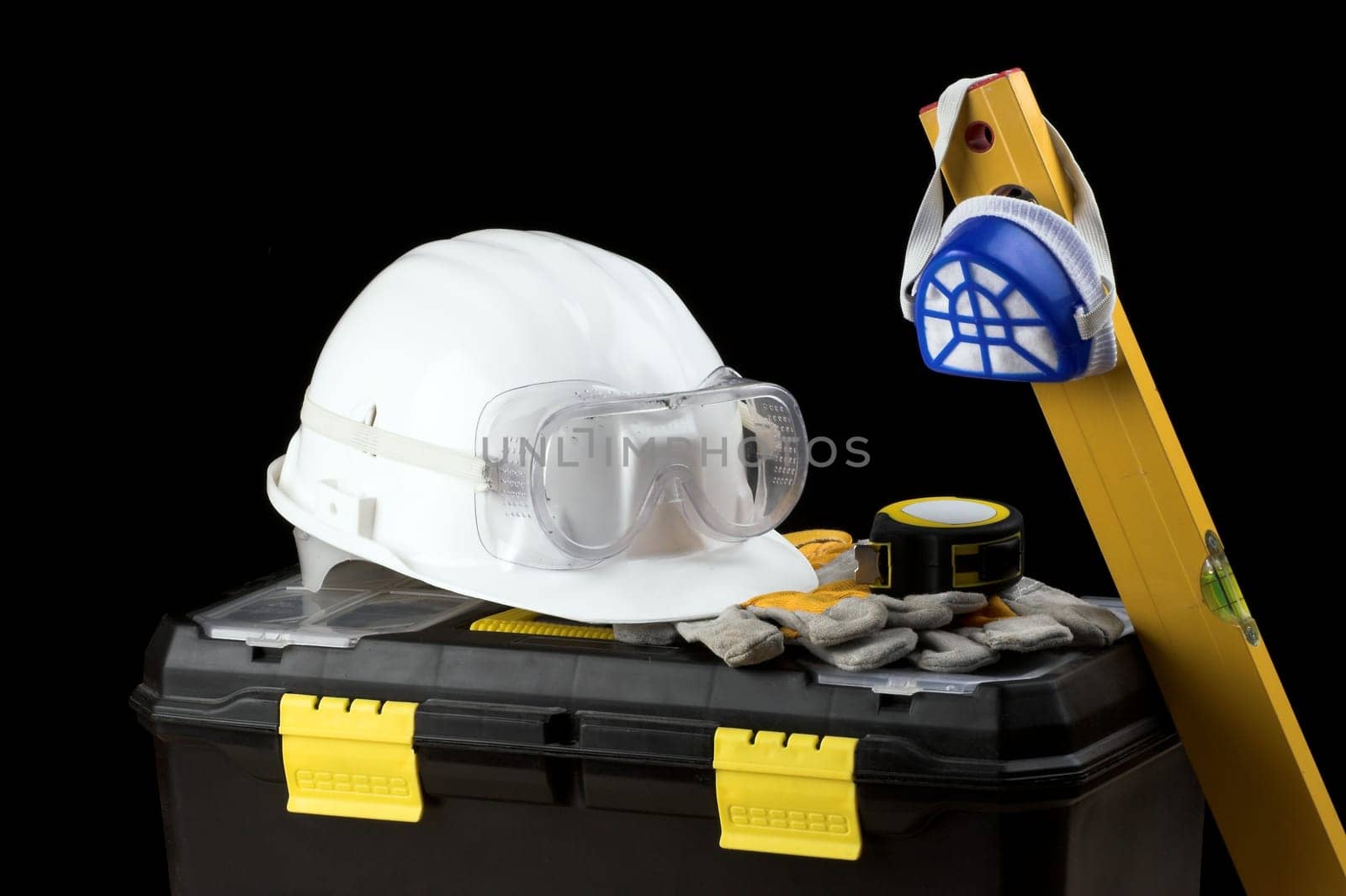 Safety gear kit close up