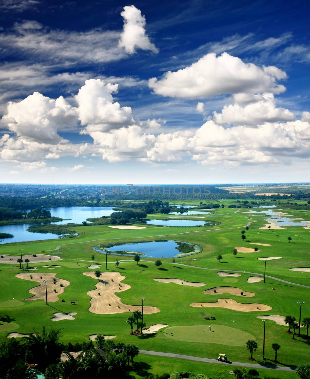 A golf course resort in the United States of America
