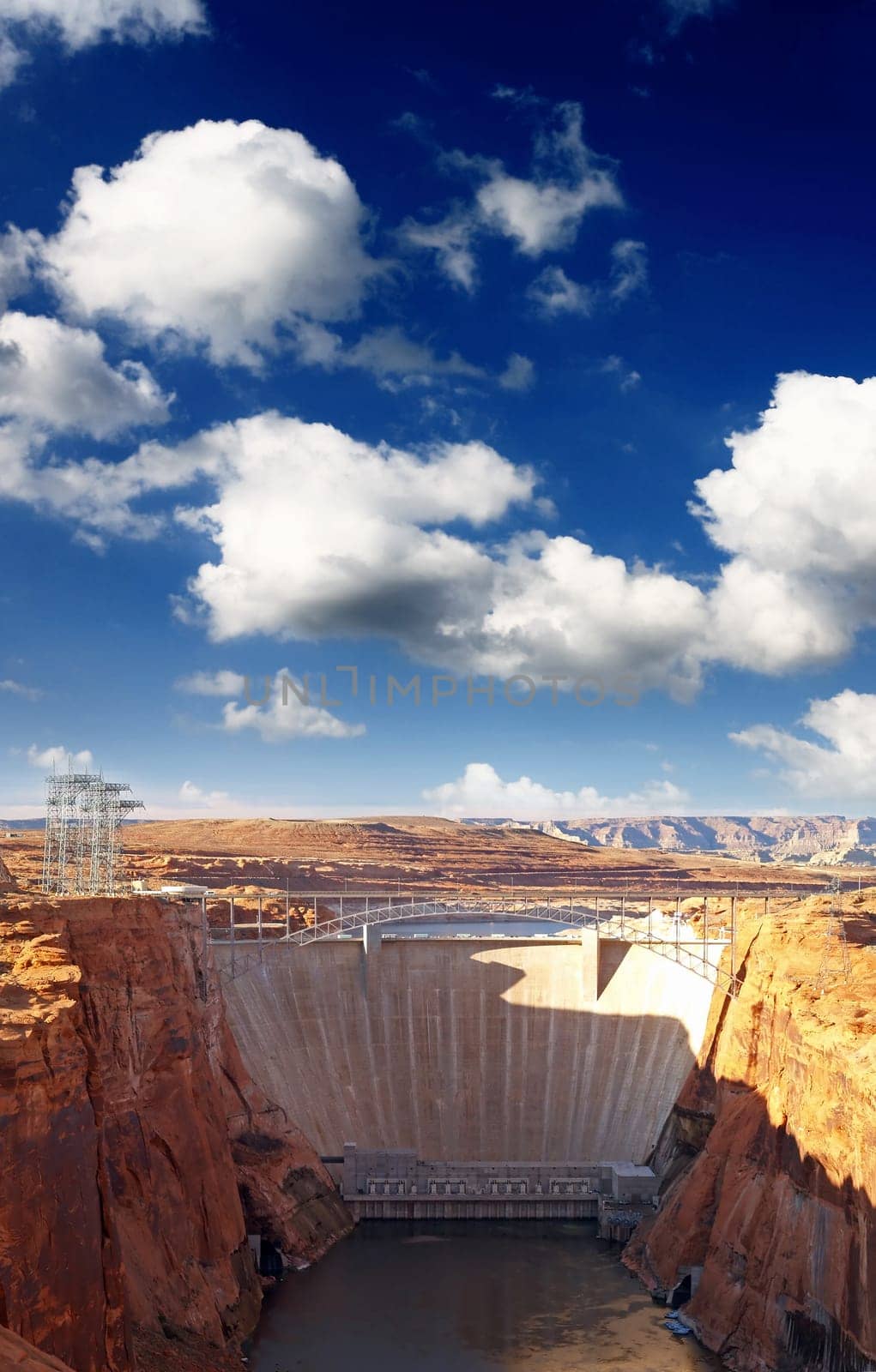 The glen canyon dam in Page Arizona