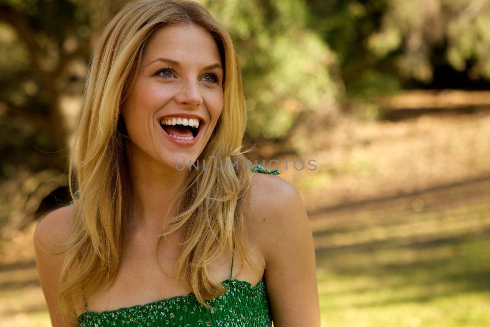 Beautiful Blond with Toothy Smile