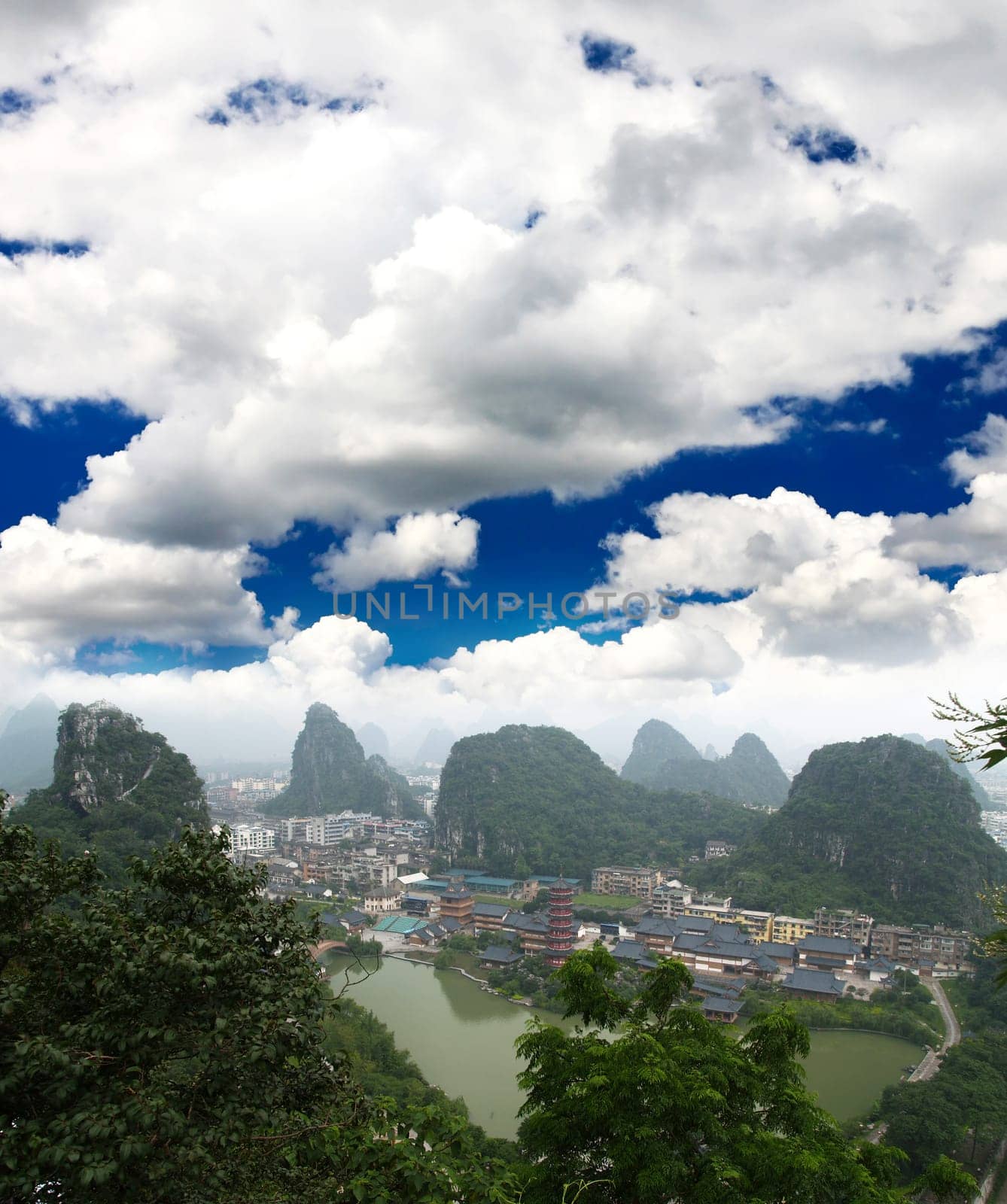 The scenery of Guilin City in southern China