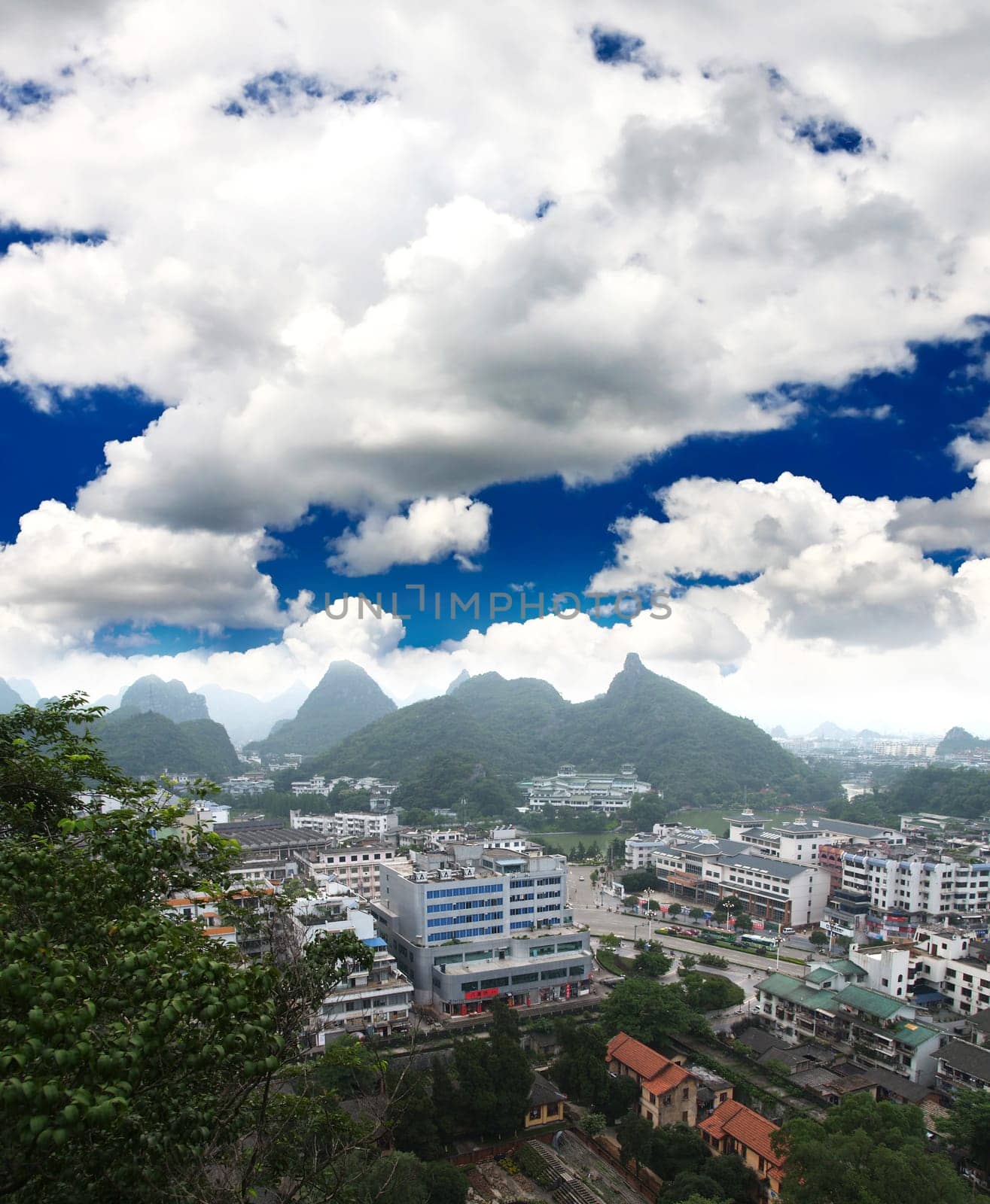 The scenery of Guilin City in southern China