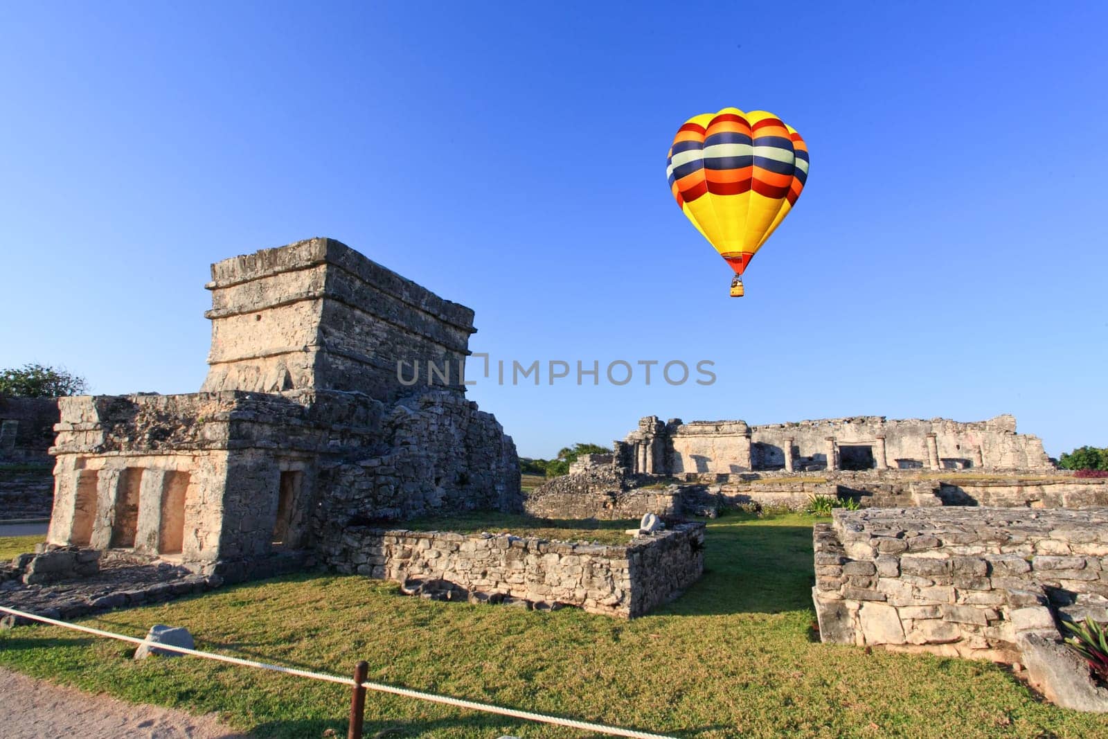 Tulum the one of most famous landmark in the Maya World near Cancun Mexico