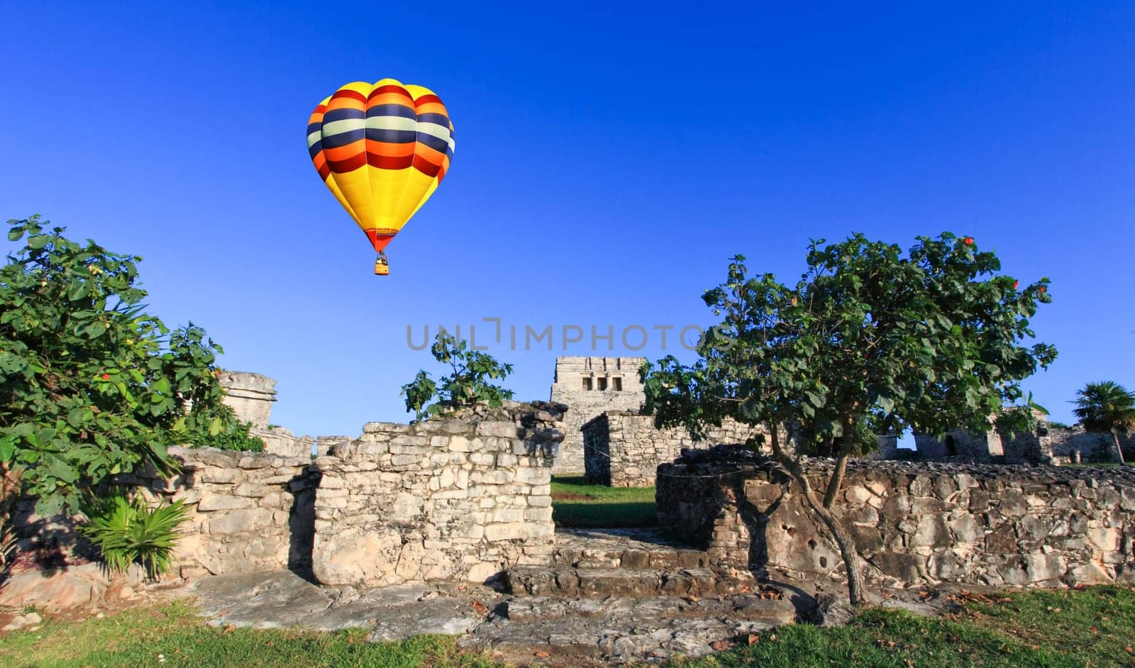 Tulum the one of most famous landmark in the Maya World near Cancun Mexico