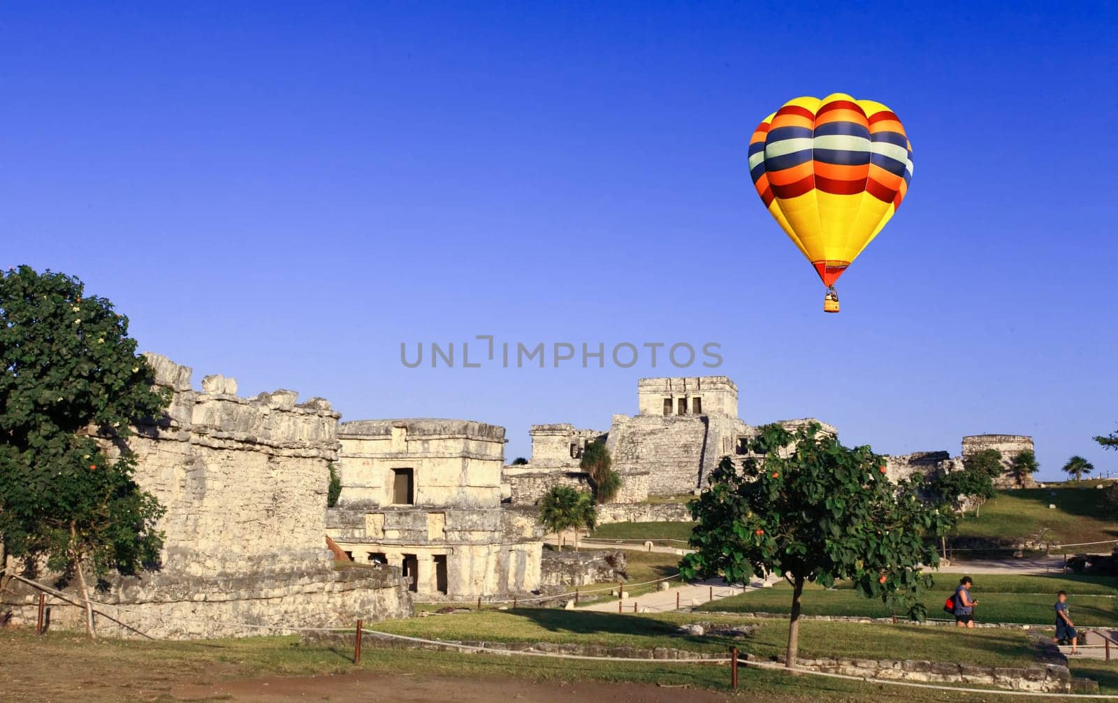 Tulum the one of most famous landmark in the Maya World near Cancun Mexico