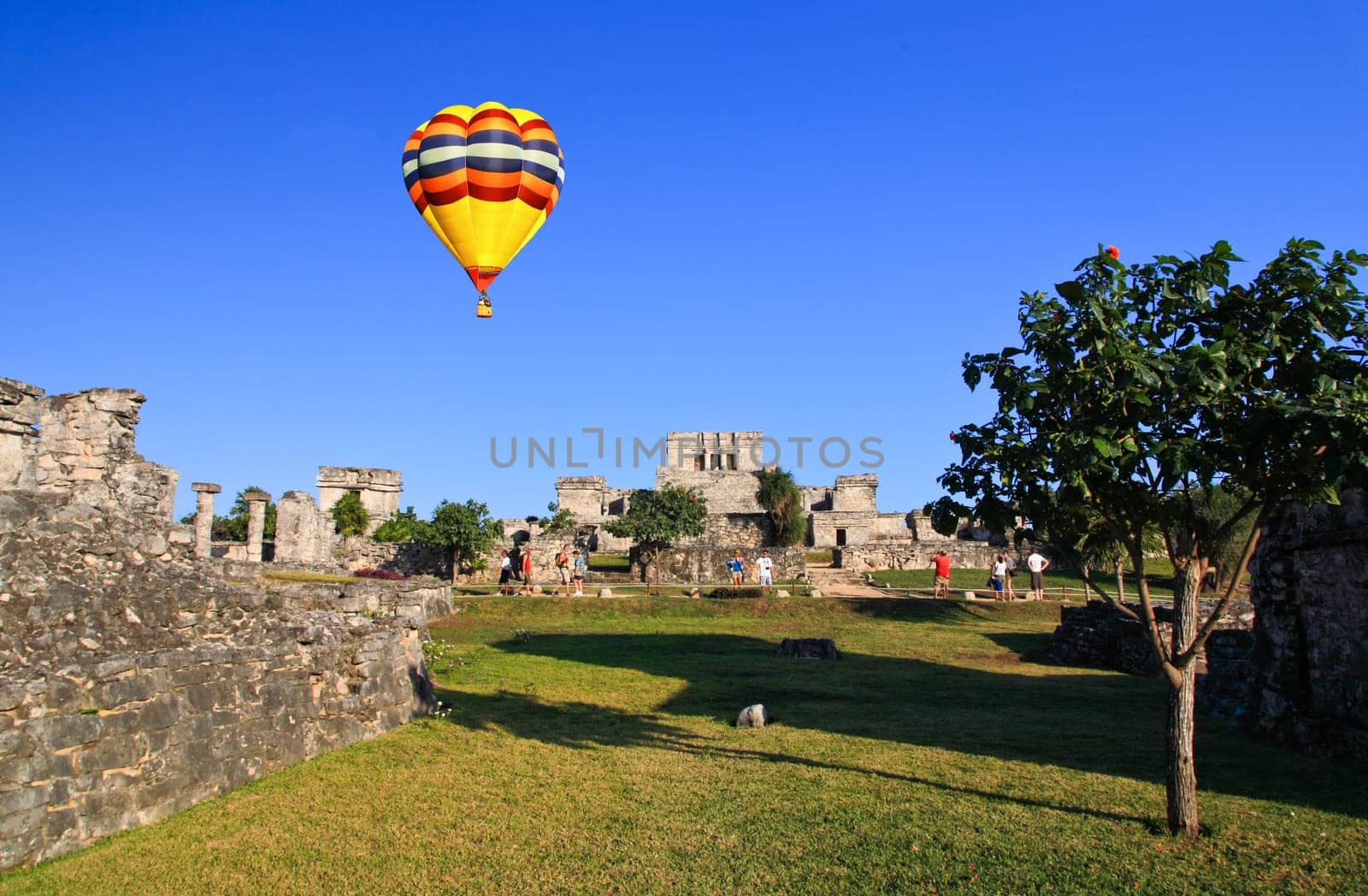 Tulum the one of most famous landmark in the Maya World near Cancun Mexico