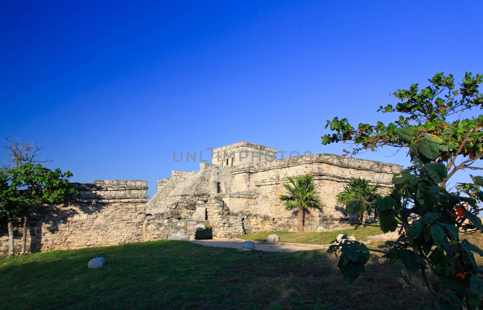 Tulum the one of most famous landmark in the Maya World near Cancun Mexico