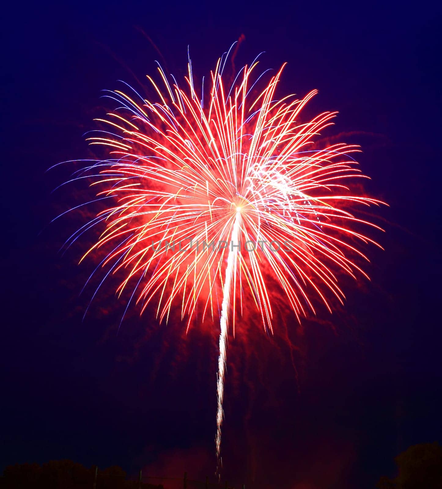 The July 4th fireworks in New Jersey