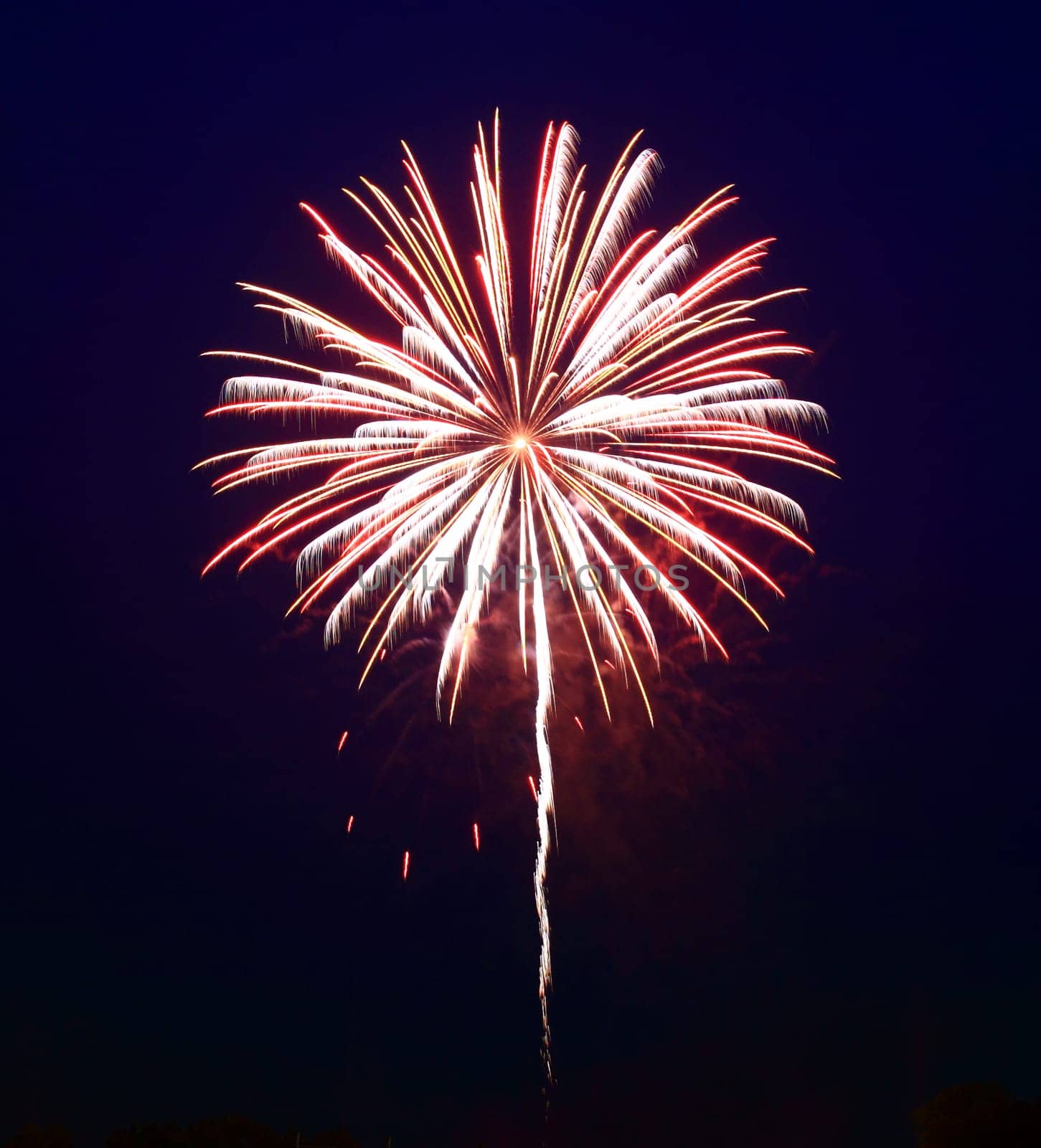 The July 4th fireworks in New Jersey