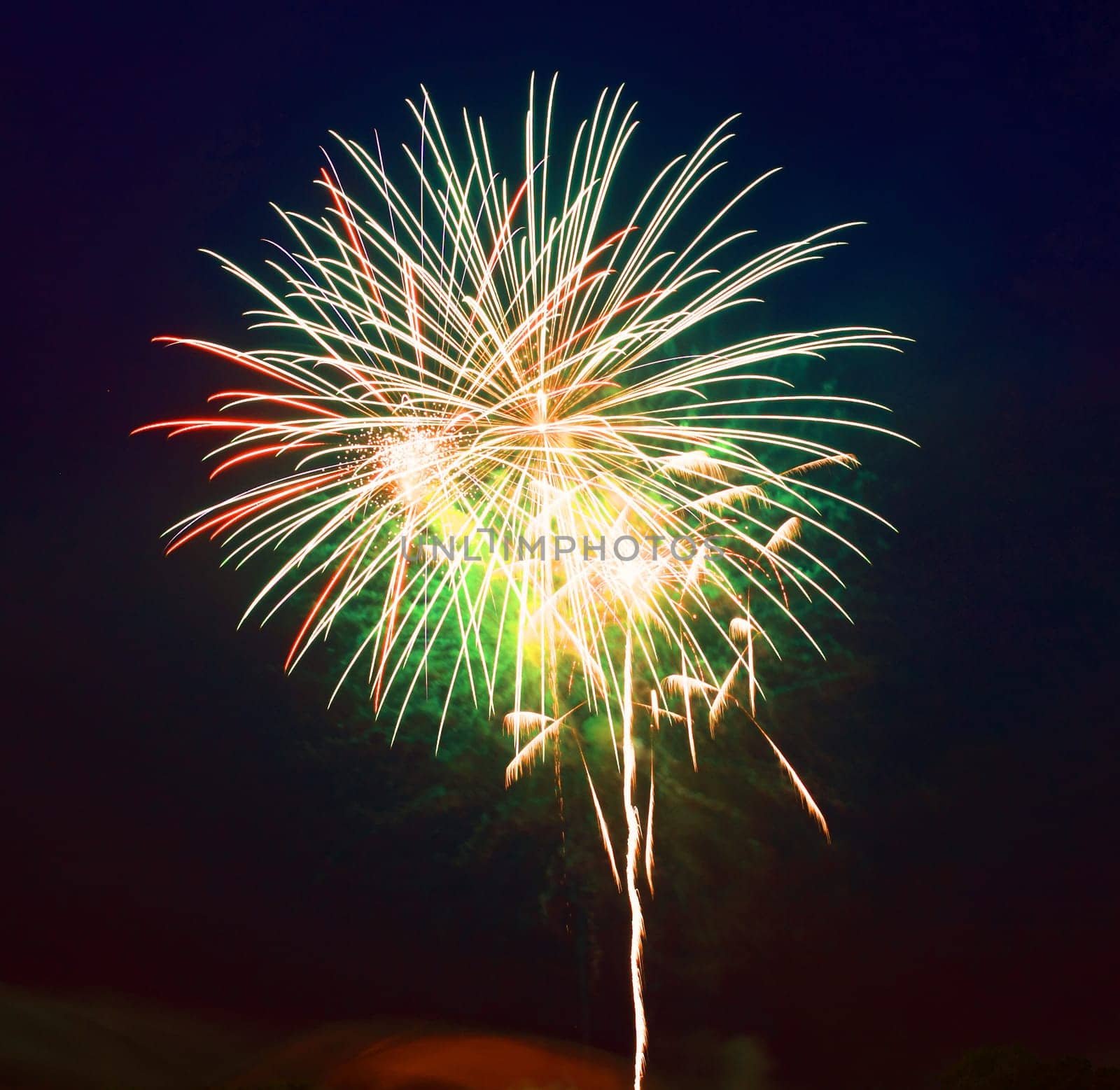 The July 4th fireworks in New Jersey