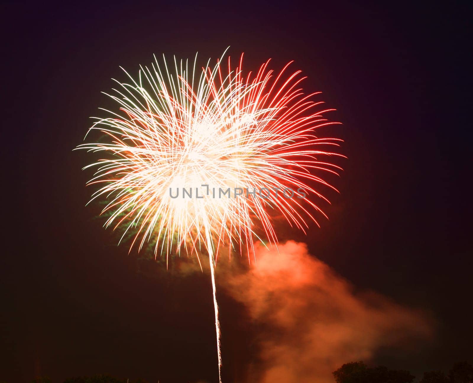 The July 4th fireworks in New Jersey