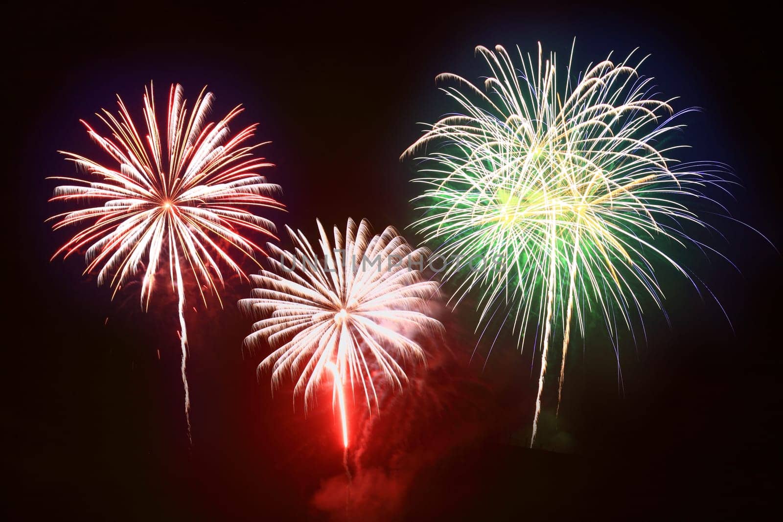 The July 4th fireworks in New Jersey
