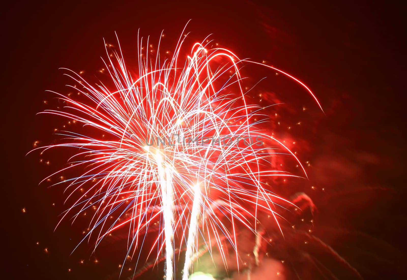 The July 4th fireworks in New Jersey