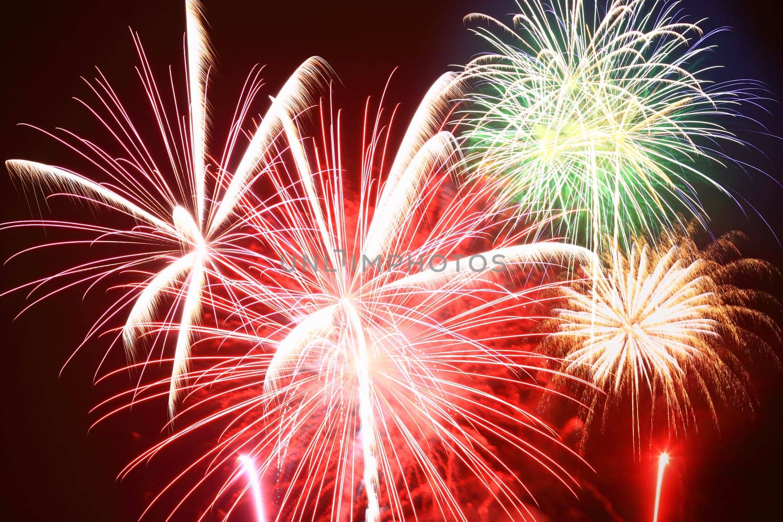 The July 4th fireworks in New Jersey