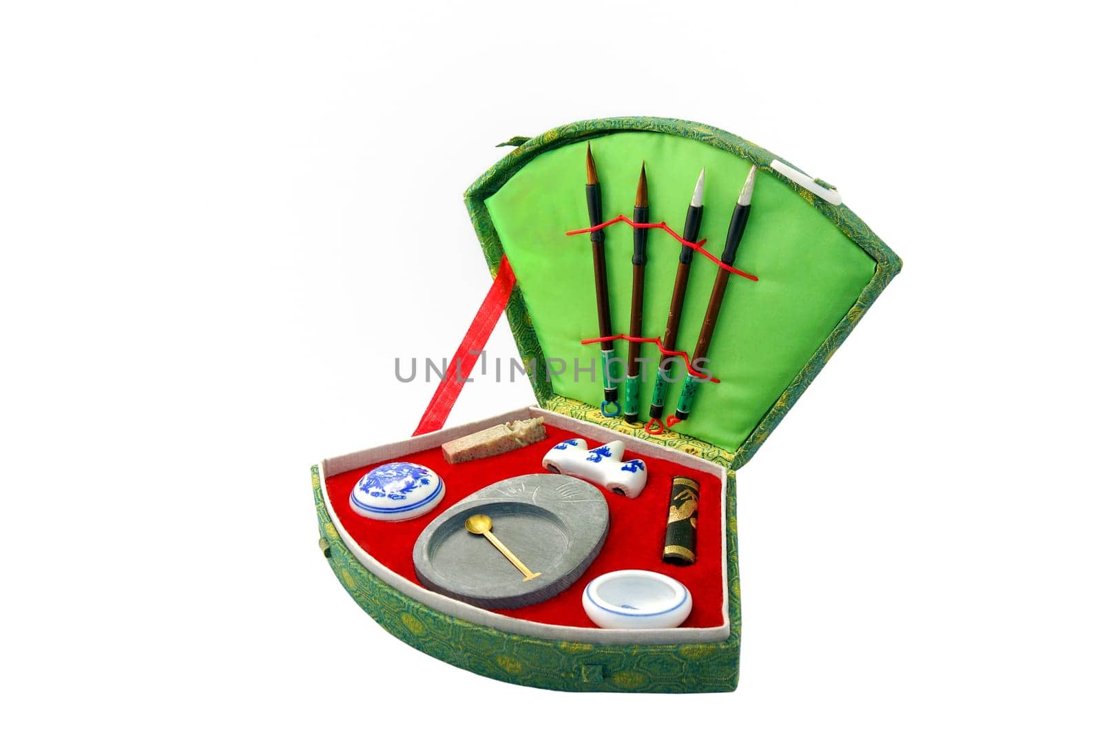 Chinese Calligraphy set solated on a white background with clipping path.
