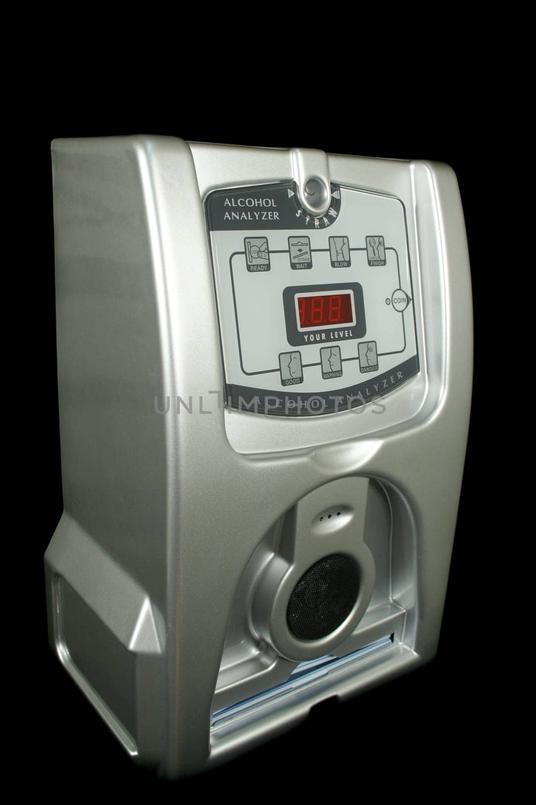 Breath test machine for testing alcohol levels.