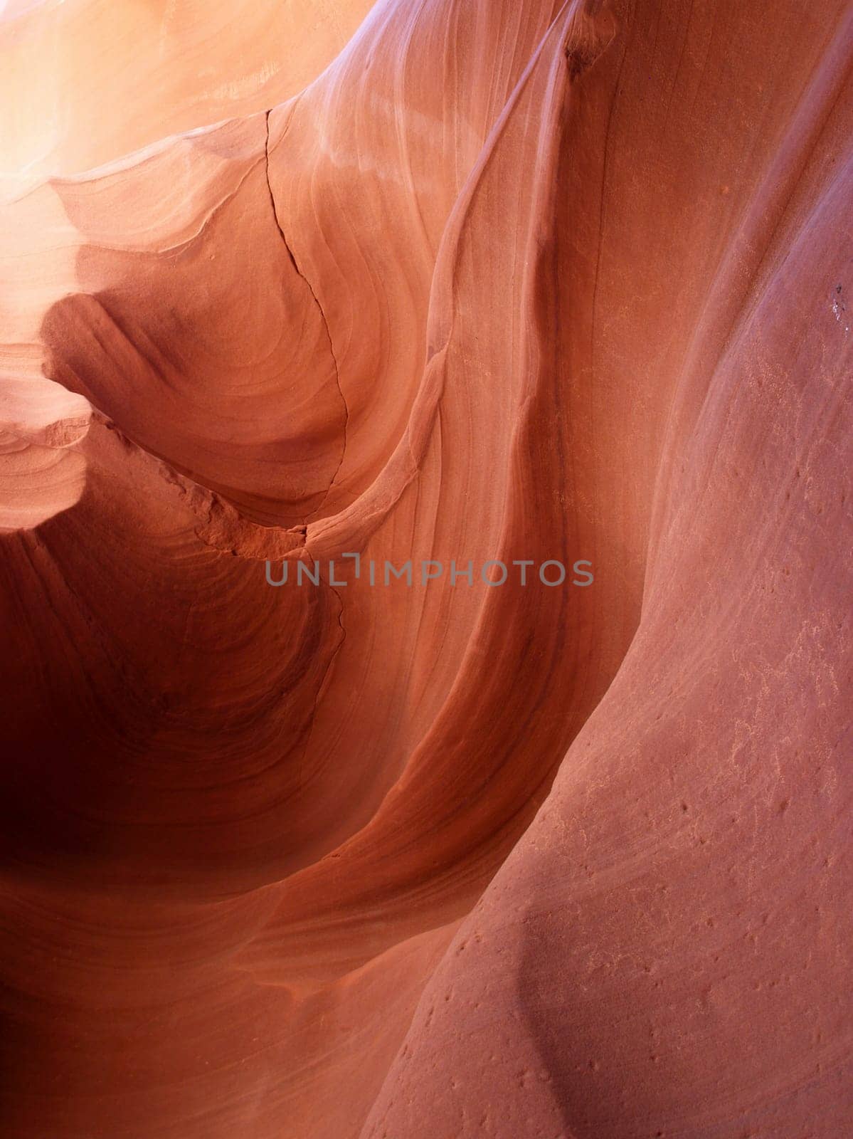 The upper Antelope Slot Canyon near Page  in  Arizona USA