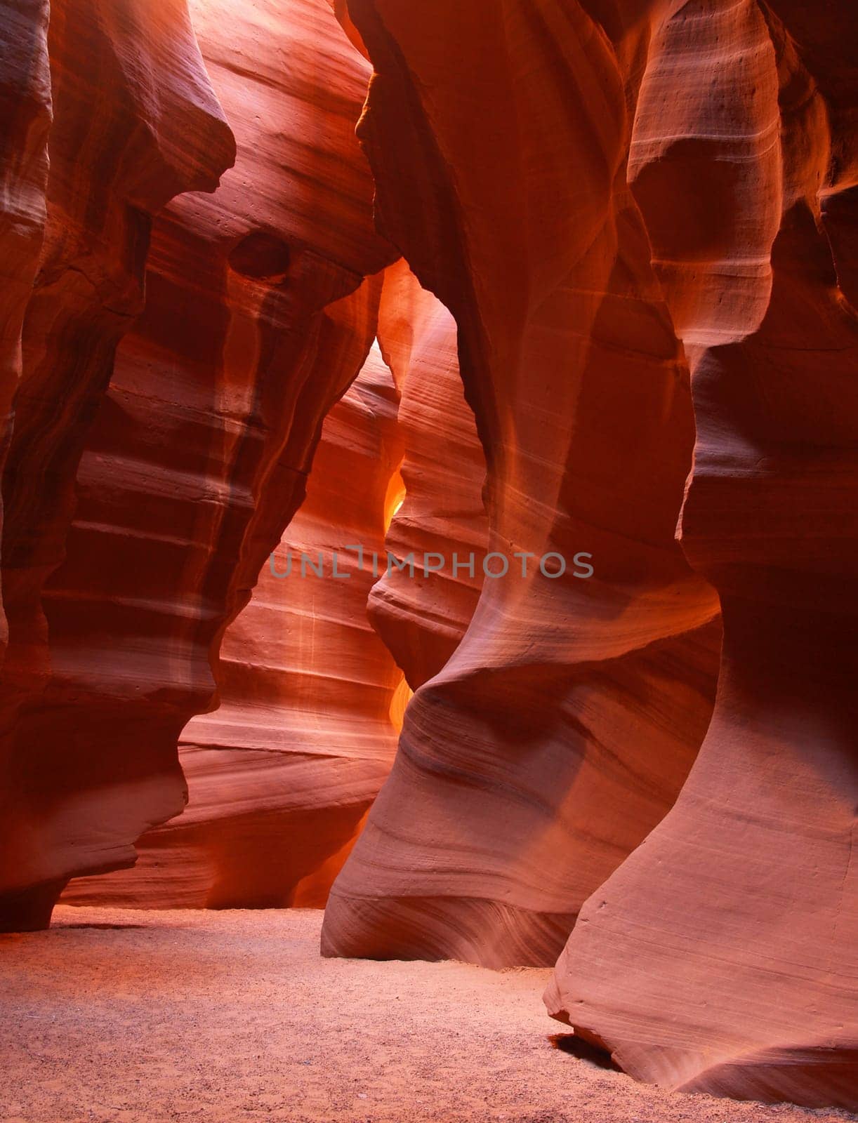 The upper Antelope Slot Canyon near Page  in  Arizona USA