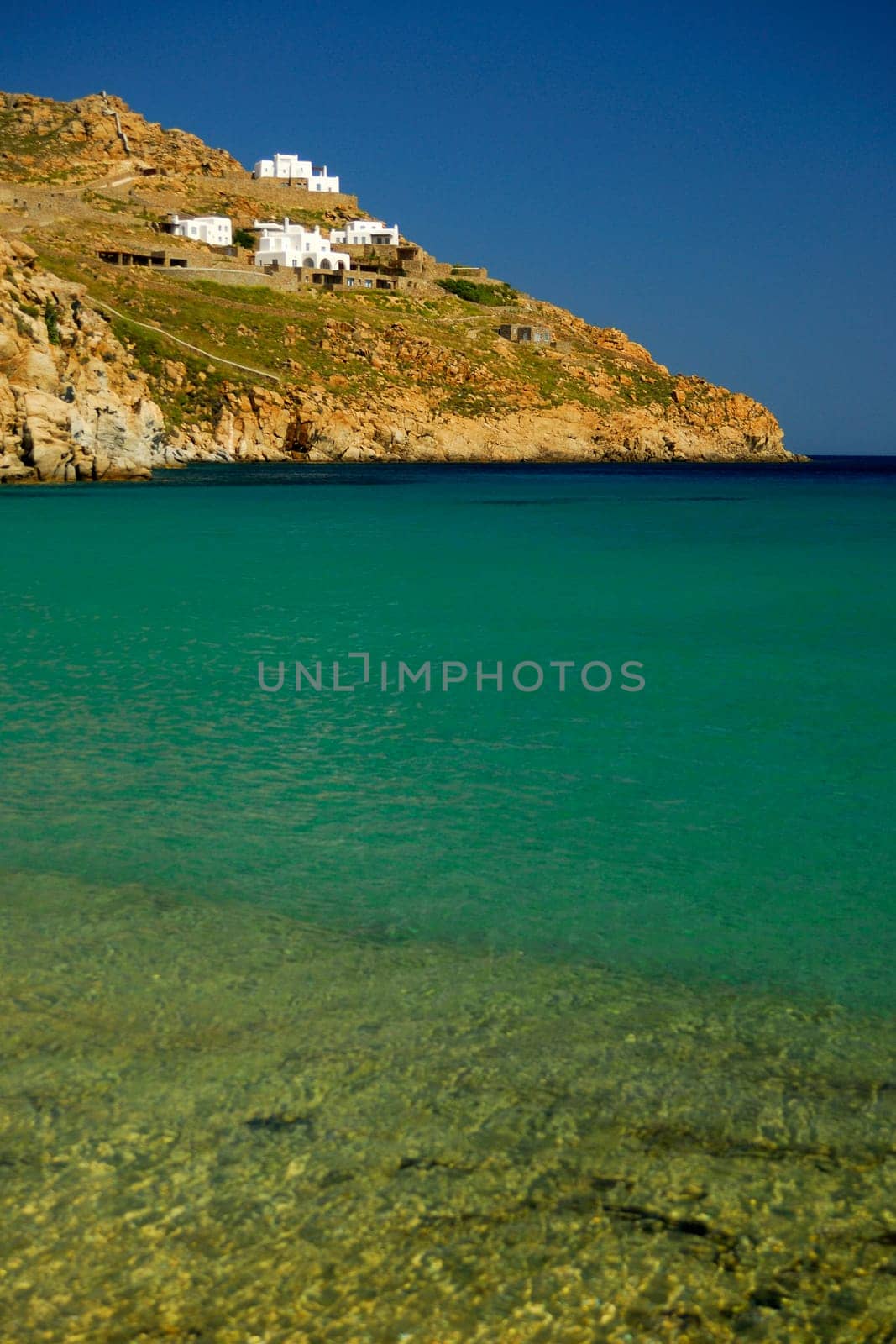 Greece. Mykonos .Mangnificent sea landscape.