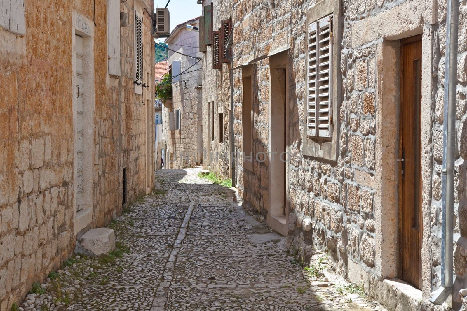 Sutivan on Island Brac in Croatia. Made of well known white limestone.