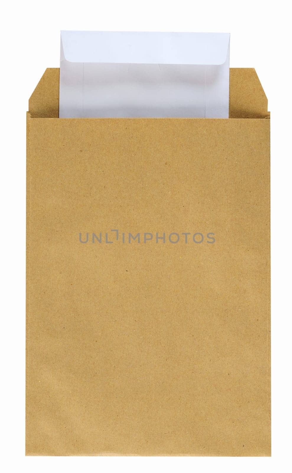 Blank envelope, isolated on white.
