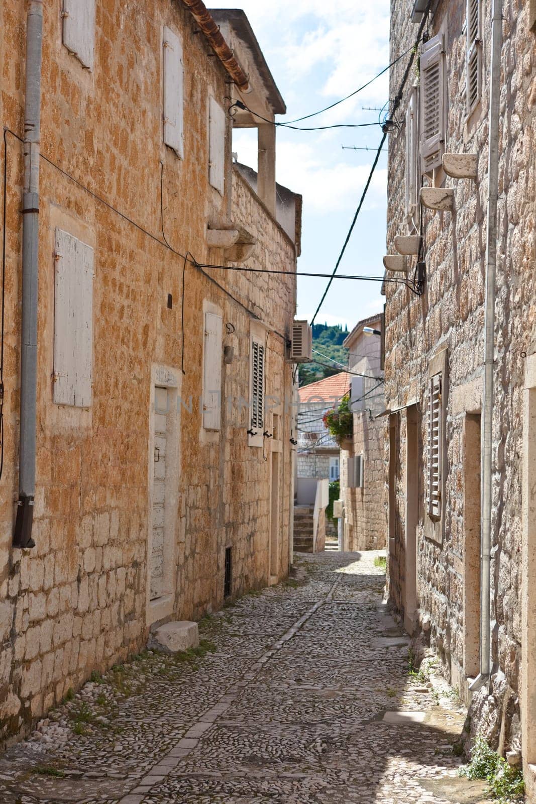Sutivan on Island Brac in Croatia. Made of well known white limestone.