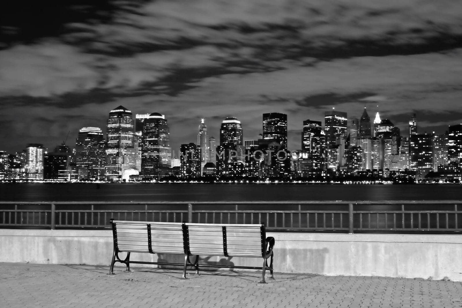 The New York City skyline from the Liberty State Park