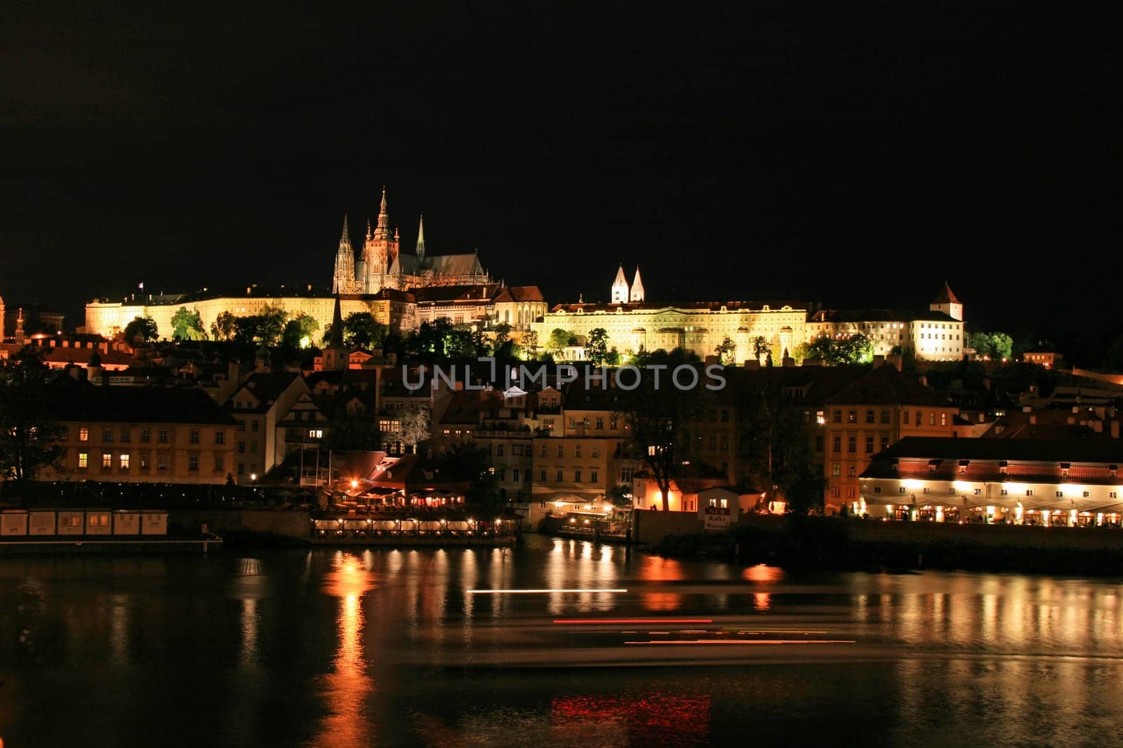 The beautiful Prague City along the River Vltava