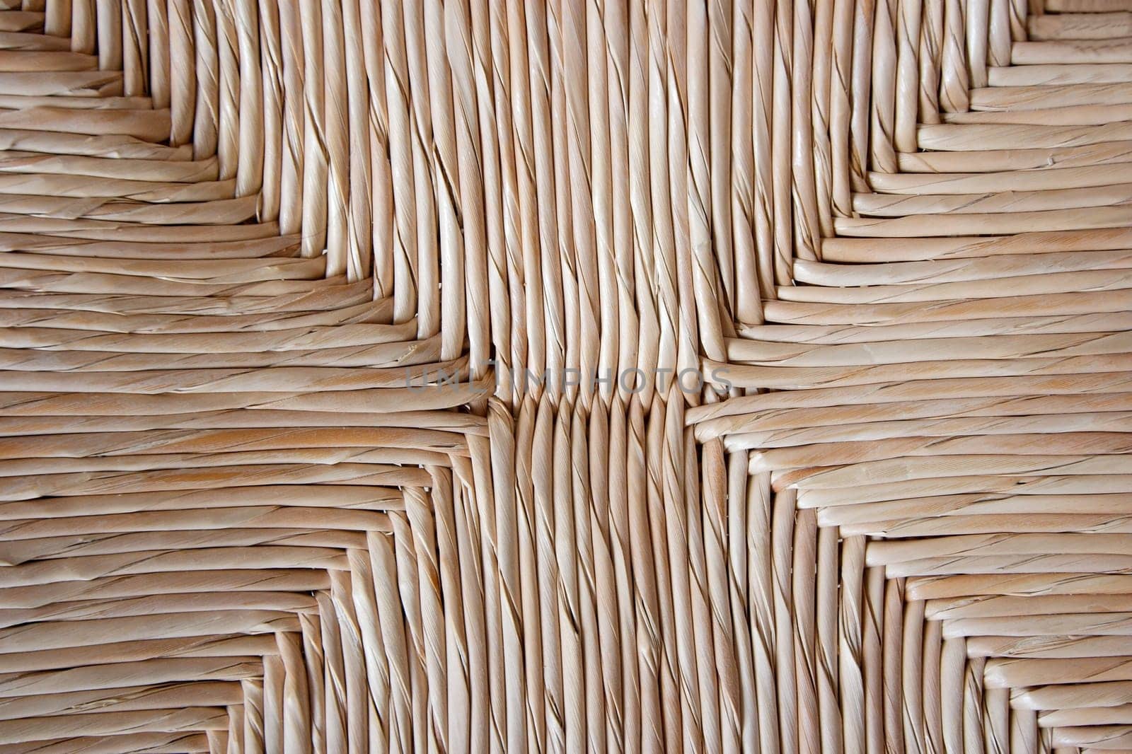 Reed background texture of a chair