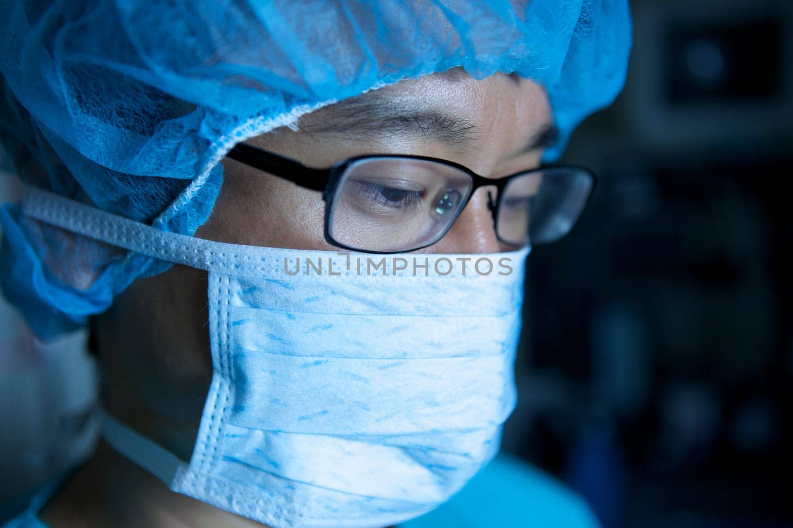 An Asian Doctor Working in a Hospital