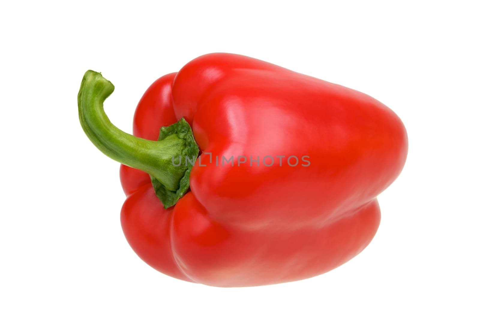 Red pepper isolated over white background