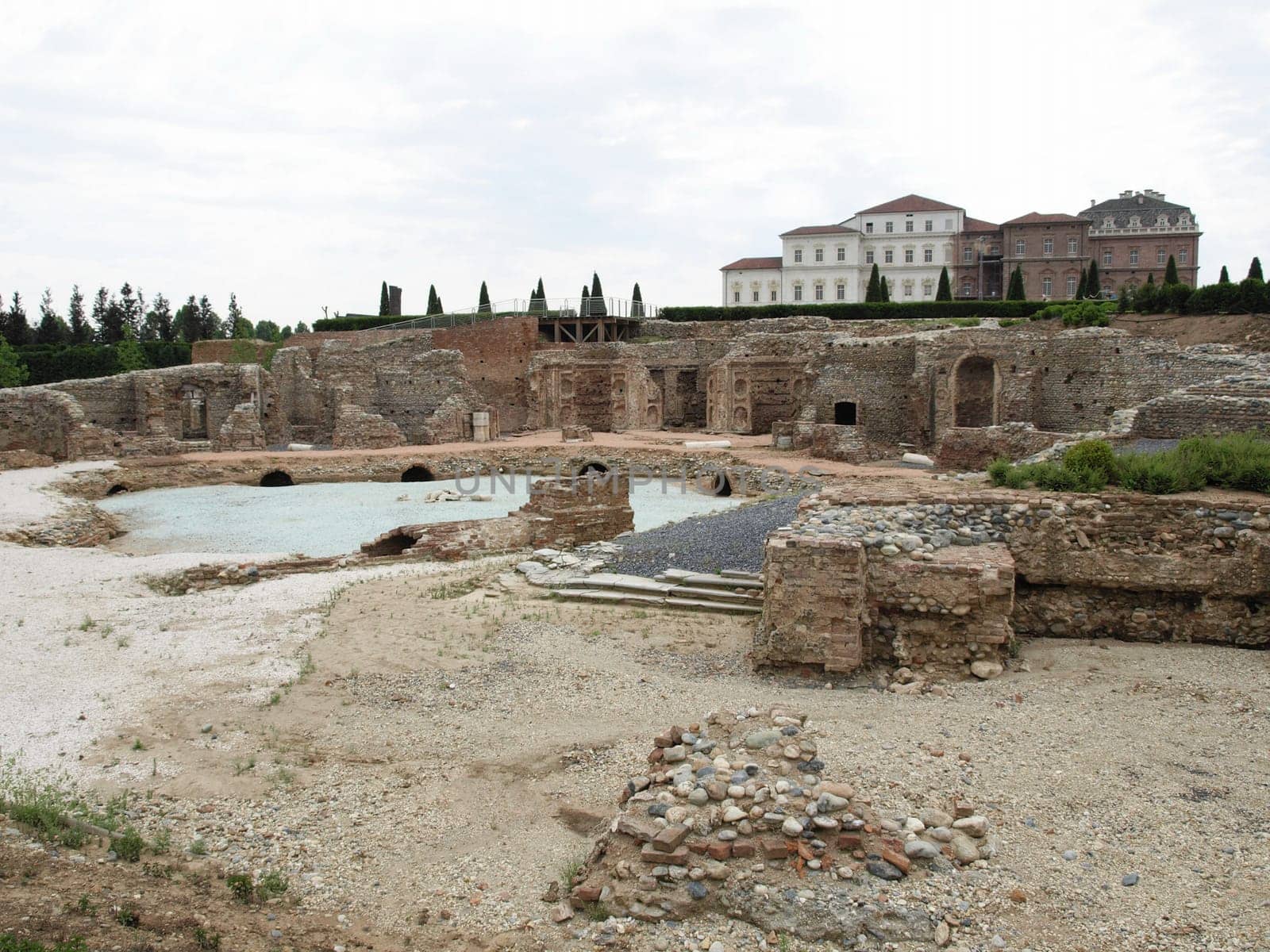 Ruins of the Fountain of Hercules at Reggia di Venaria Reale (Royal Palace) near Turin, Italy