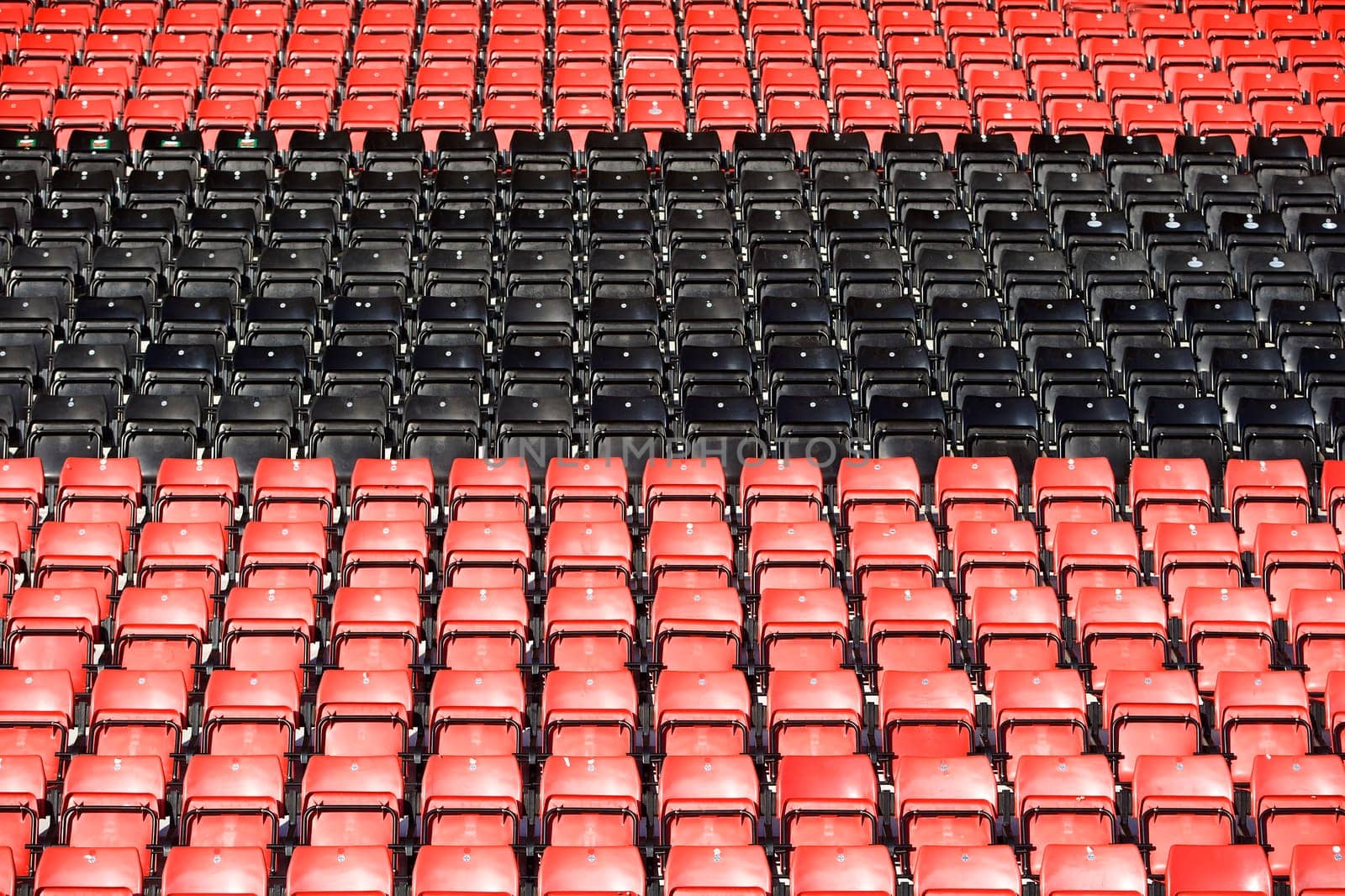 Spectators seats at a stadium