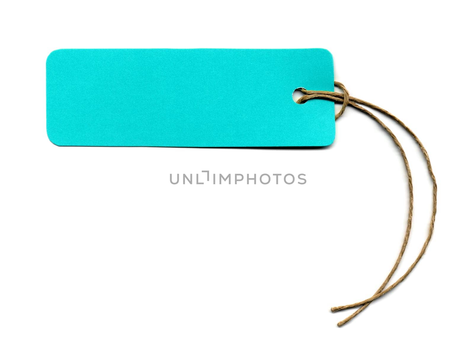Price tag or address label with string