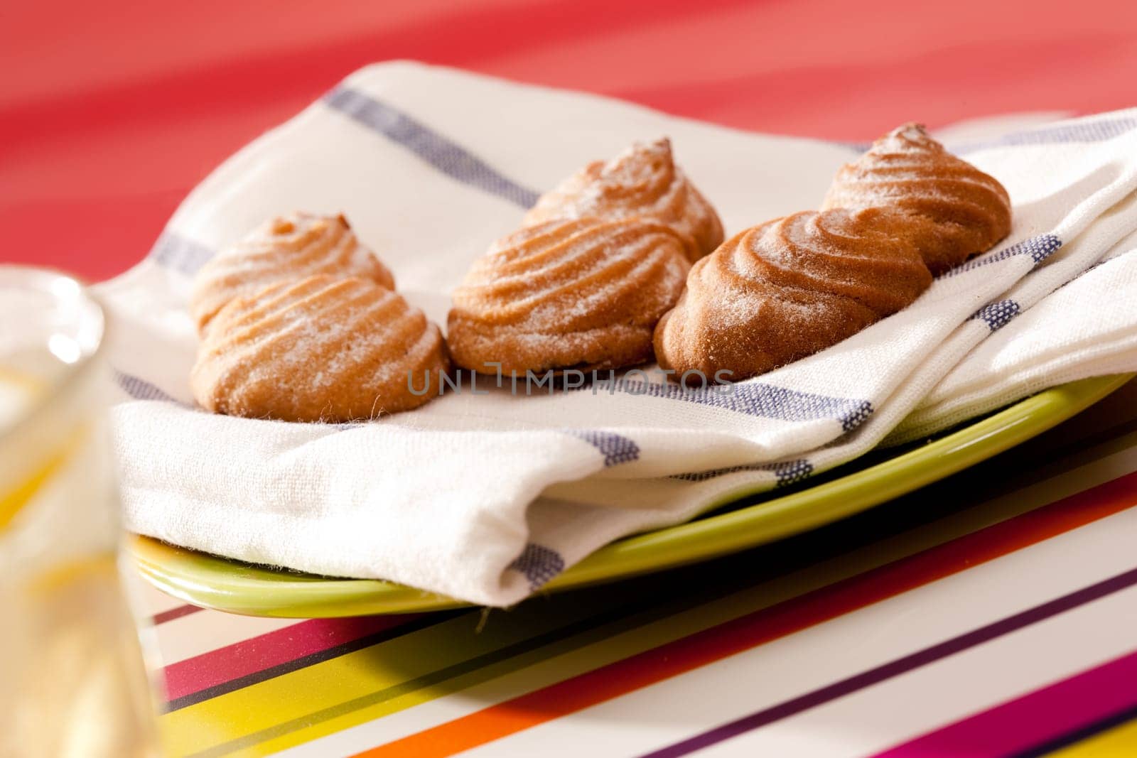 food series: some shortcakes with icing sugar