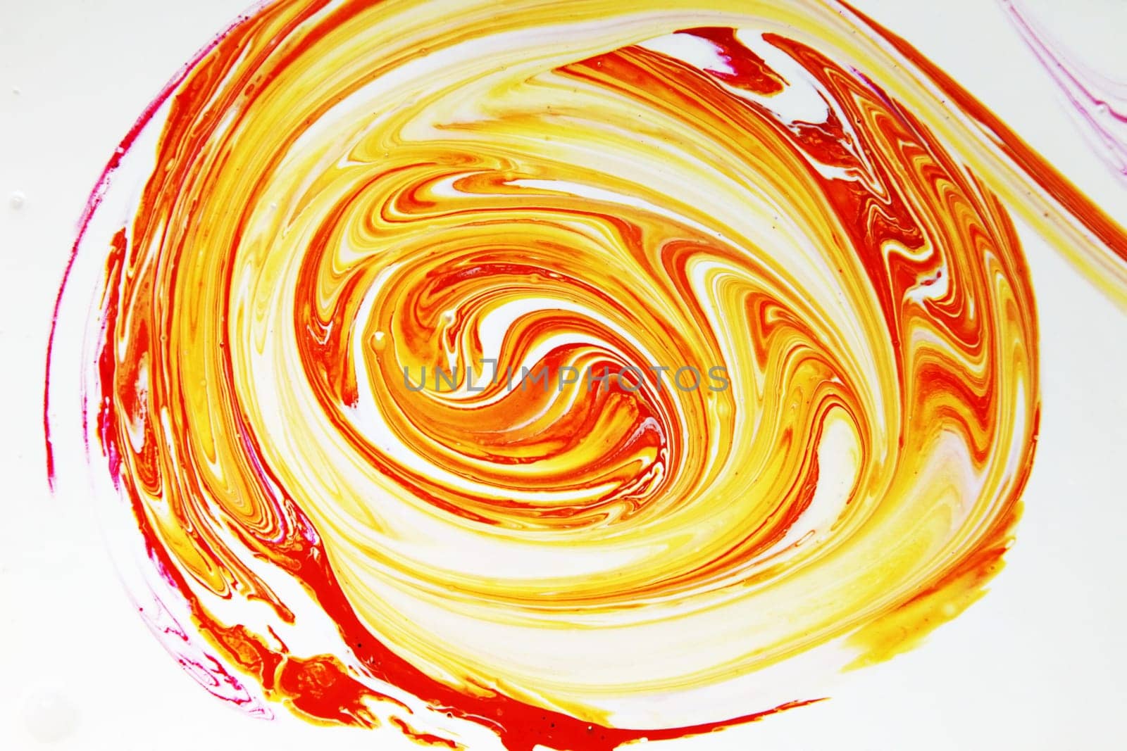Paint splashed over white background