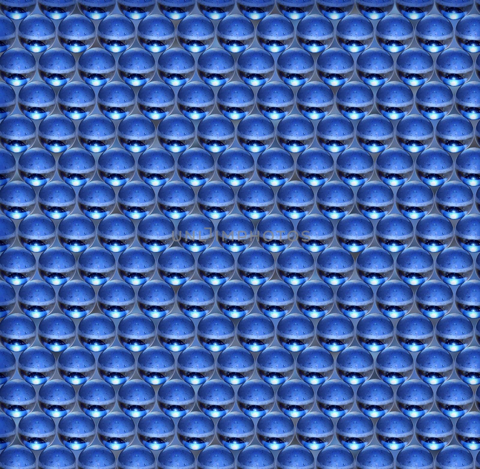 Nice abstract background made from blue glass balls