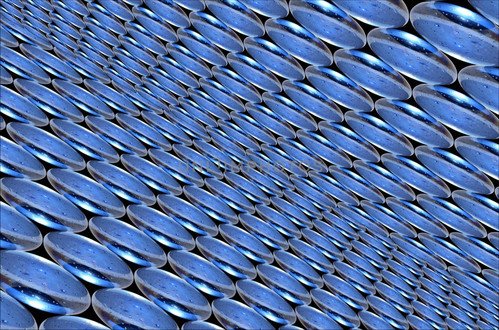 Nice abstract background made from blue glass balls
