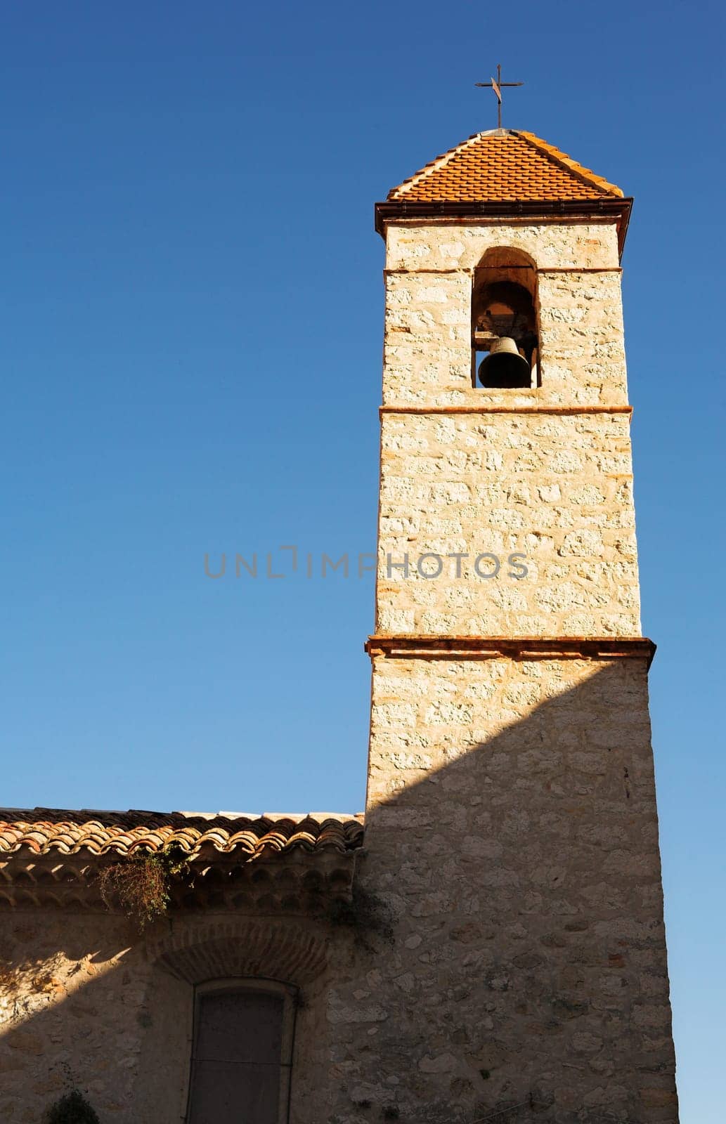 Tower of a building in a small village of St Paul, France