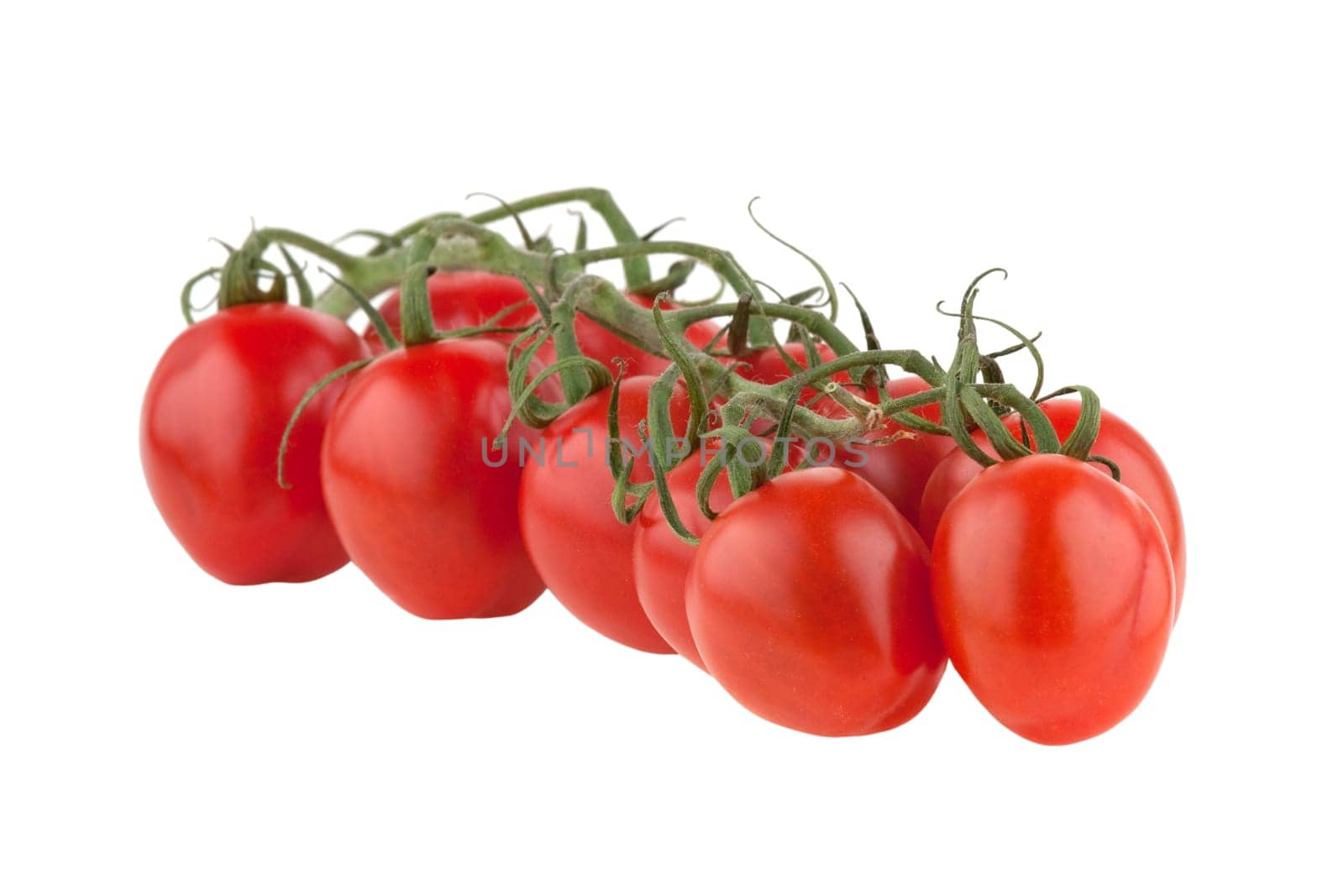 cherry tomatoes, isolated on white background