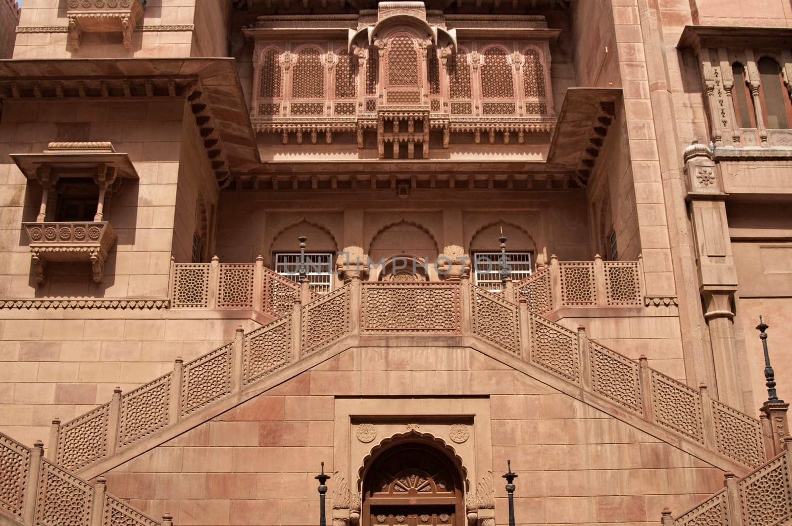 Entrance to palace inside Junagarh Fort, Bikaner, Rajasthan, India