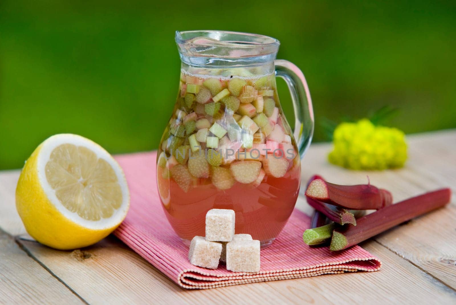 fresh rhubarb compote